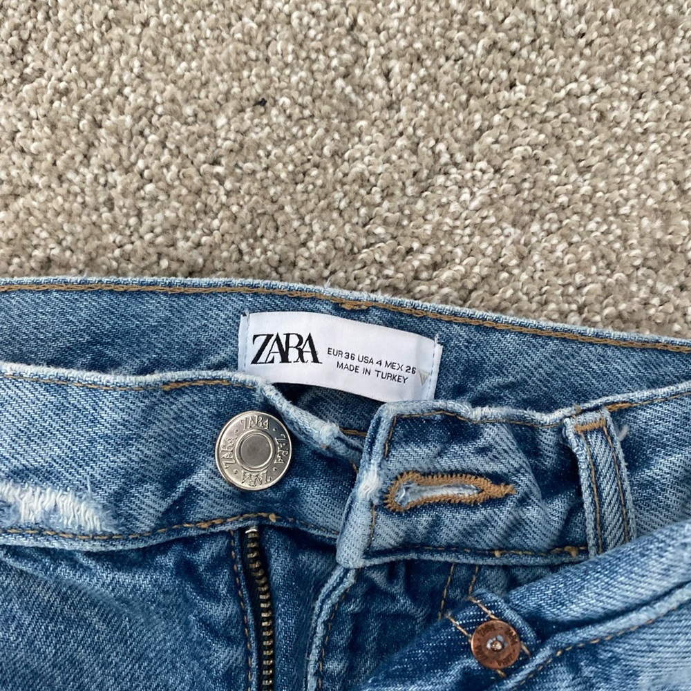 Zara Hi Rise Wide Leg Jeans